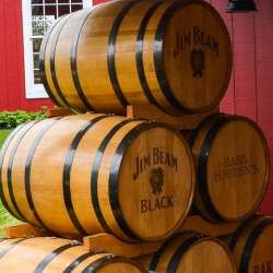 Jim Beam Whisky Honey Geschenkset mit Glas von Rastal
